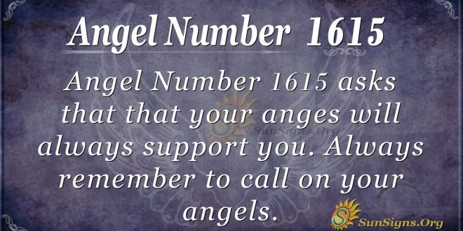Angel Number 1615