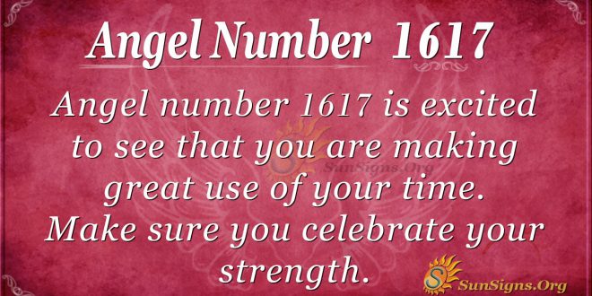 Angel Number 1617