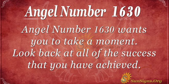 Angel Number 1630