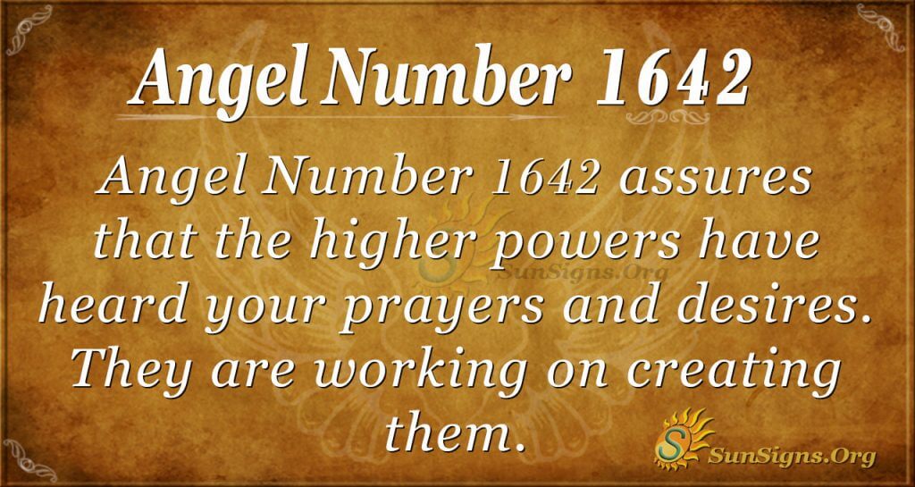 Angel number 1642