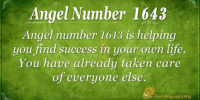 Angel Number 1643