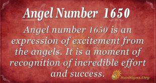 Angel Number 1650