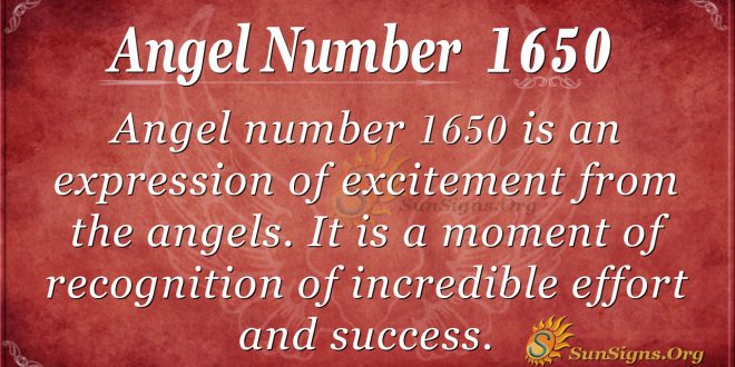 Angel Number 1650