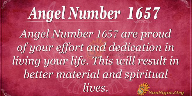 Angel Number 1657