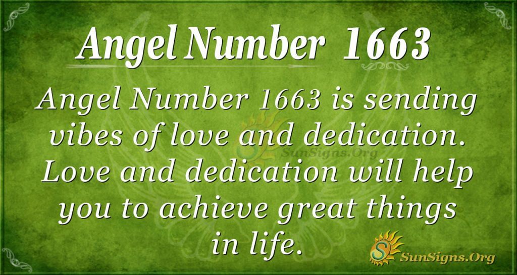 Angel Number 1663