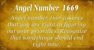 Angel Number 1669