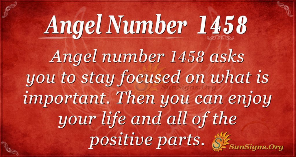 Angel Number 1458