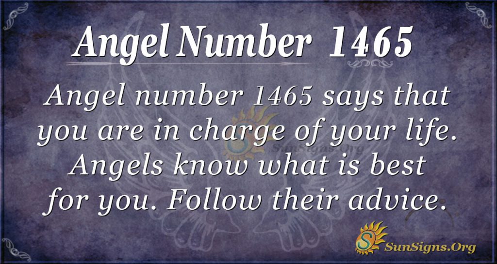 Angel Number 1465