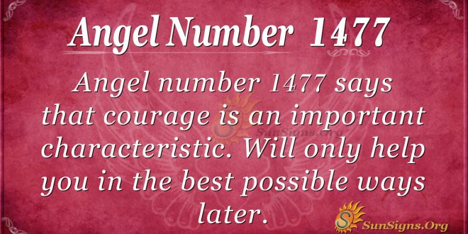 Angel Number 1477