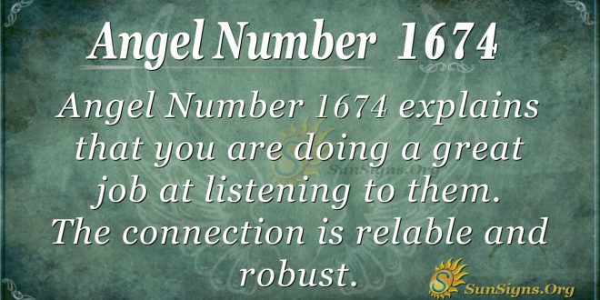 Angel Number 1674