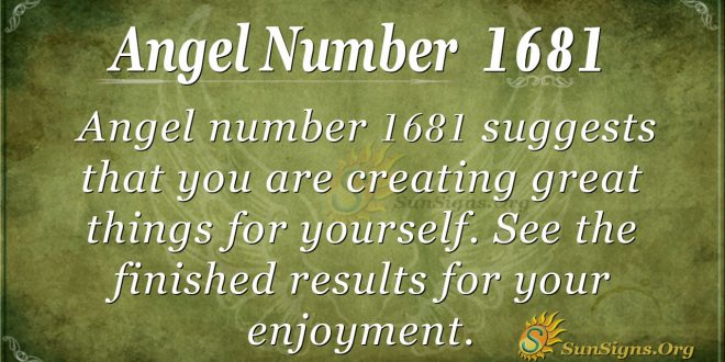 Angel Number 1681