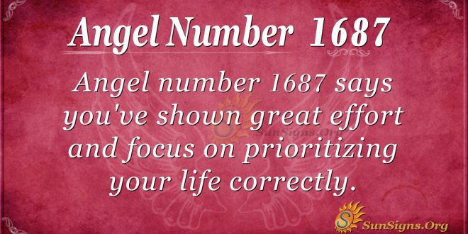 Angel Number 1687