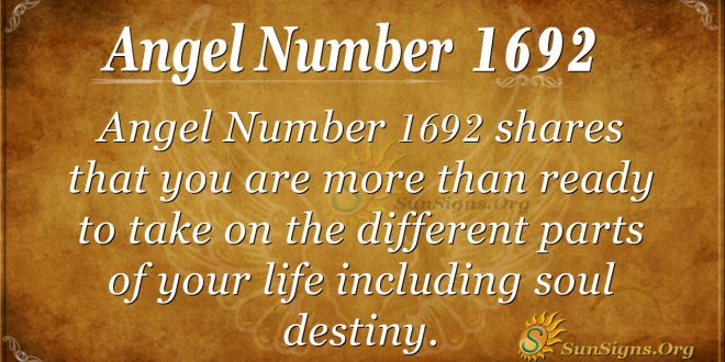 Angel Number 1692