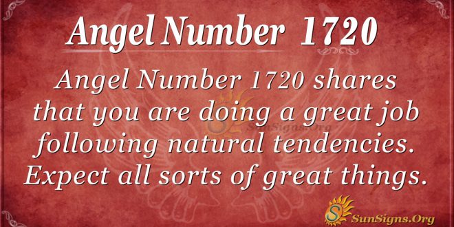 Angel Number !720