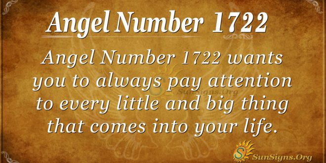 Angel Number 1722