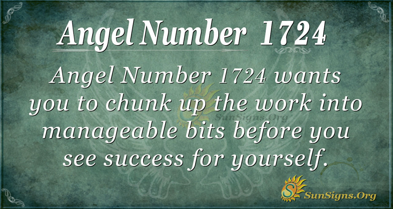 Angel Number 1724 Meaning Developing Good Habits  SunSigns Org