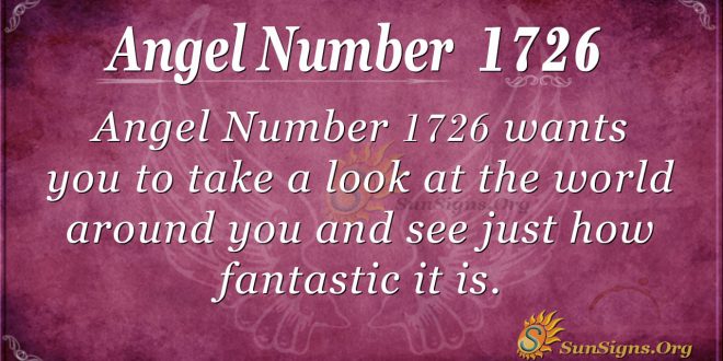 Angel Number 1726