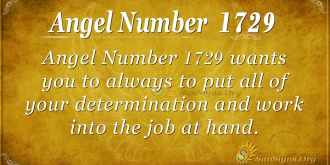 Angel Number 1729