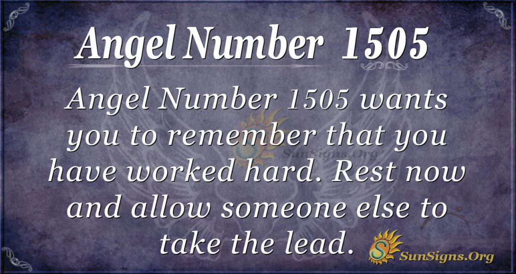 Angel Number 1505