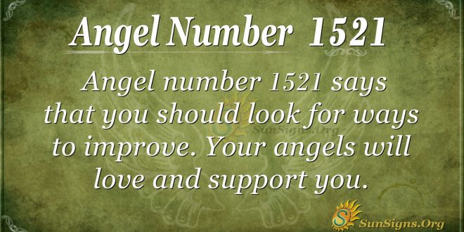Angel Number 1521