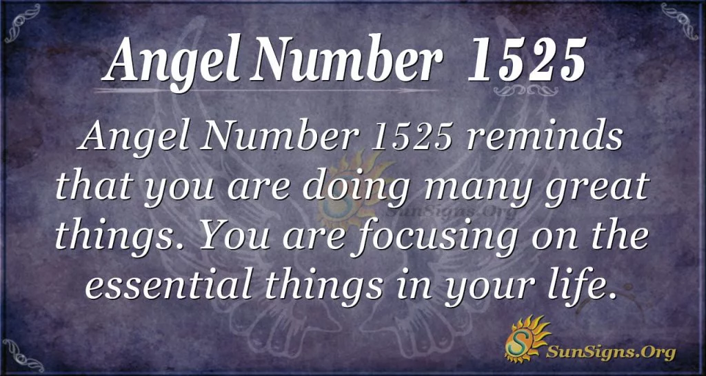 Angel Number 1525