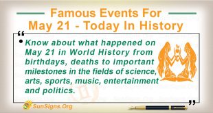 Famous Events For May 21