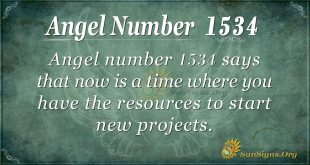 Angel number 1534