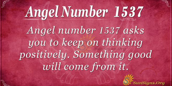 Angel Number 1537