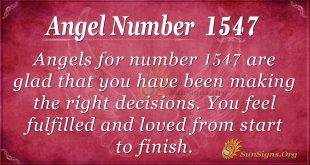Angel Number 1547