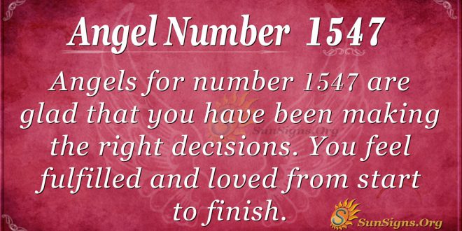 Angel Number 1547
