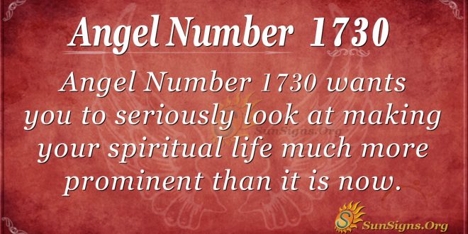 Angel Number 1730