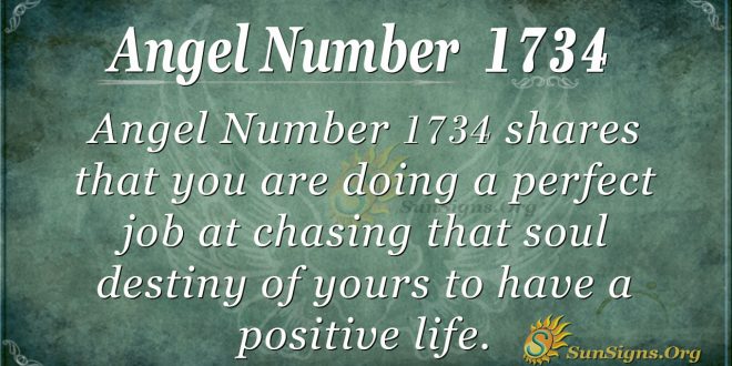 Angel Number 1734