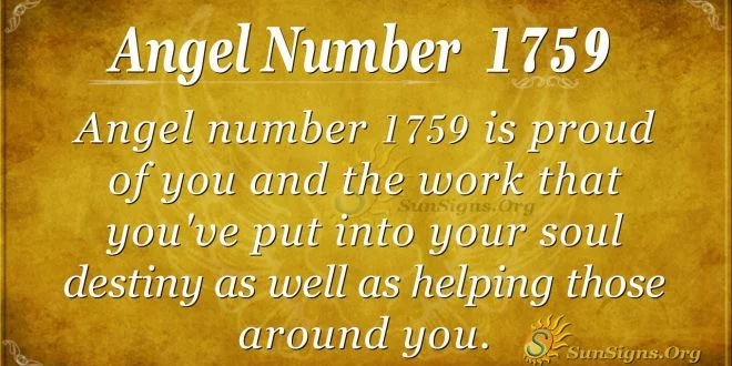Angel Number 1759