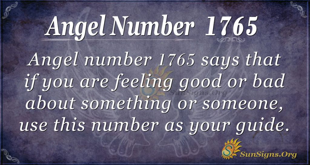 Angel Number 1765