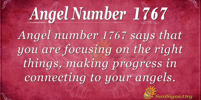 Angel Number 1767