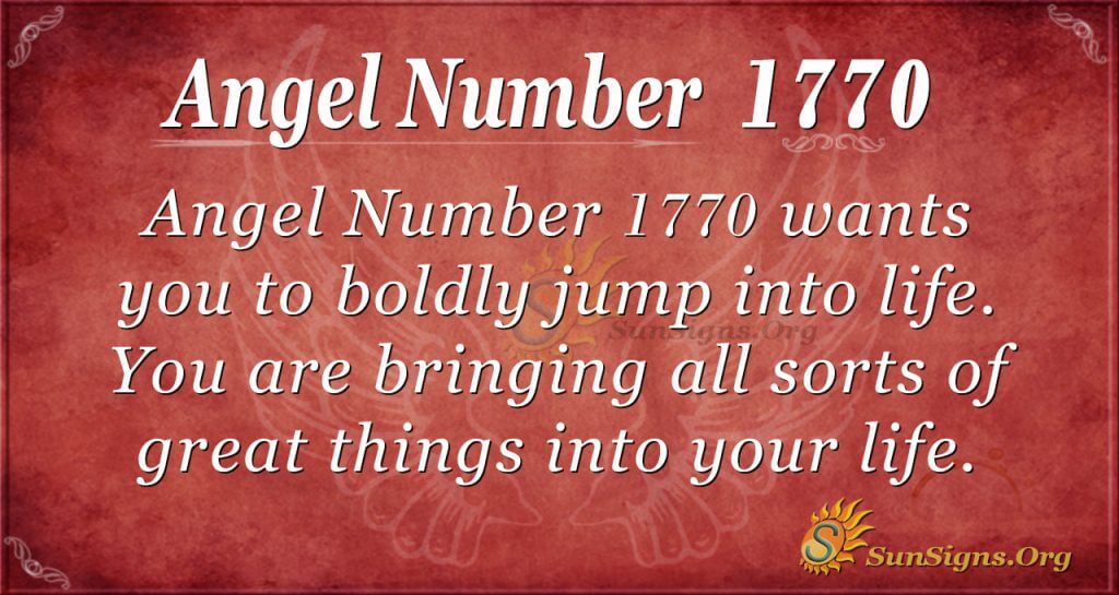 Angel Number 1770