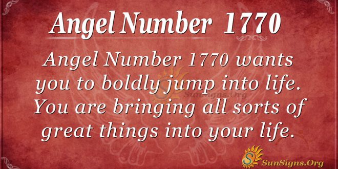 Angel Number 1770