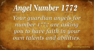Angel Number 1772