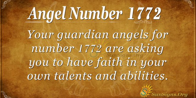 Angel Number 1772