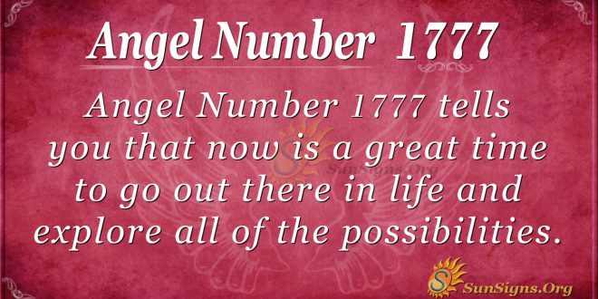Angel Number 1777