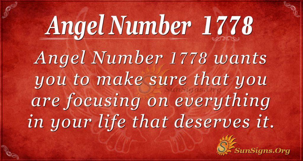 Angel Number 1778