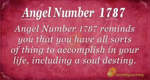 Angel Number 1787
