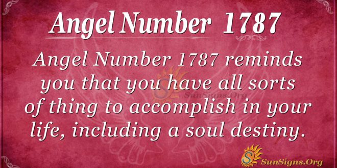 Angel Number 1787