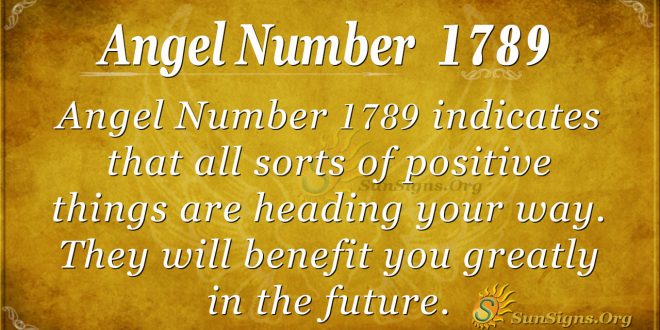 Angel Number 1789