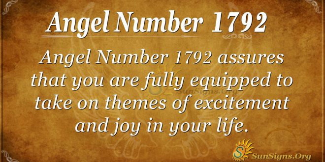 Angel Number 1792