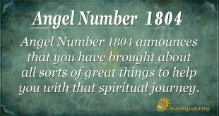 Angel Number 1804