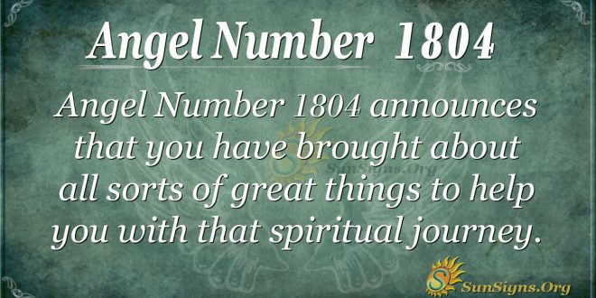 Angel Number 1804