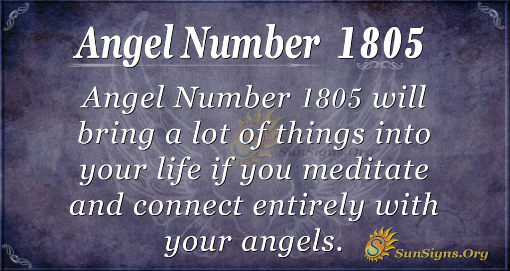 Angel Number 1805