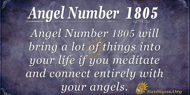 Angel Number 1805