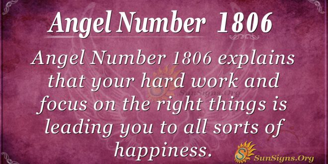 Angel Number 1806